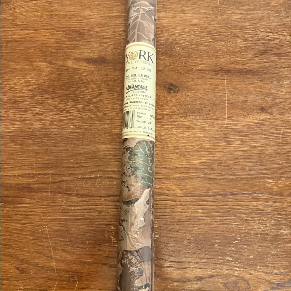 York Advantage Classic Wallpaper WD4140 – Woodland Camo Double Roll (New)